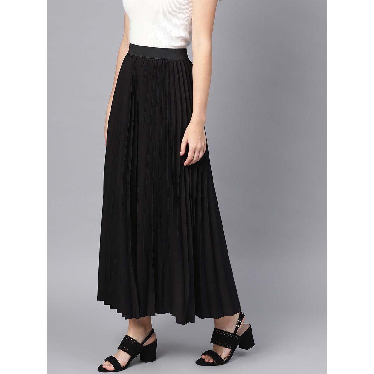 تنورة طويلة بخصر عالي ساسافراس × ستايلي-women-clothing-bottoms-skirts-image-2