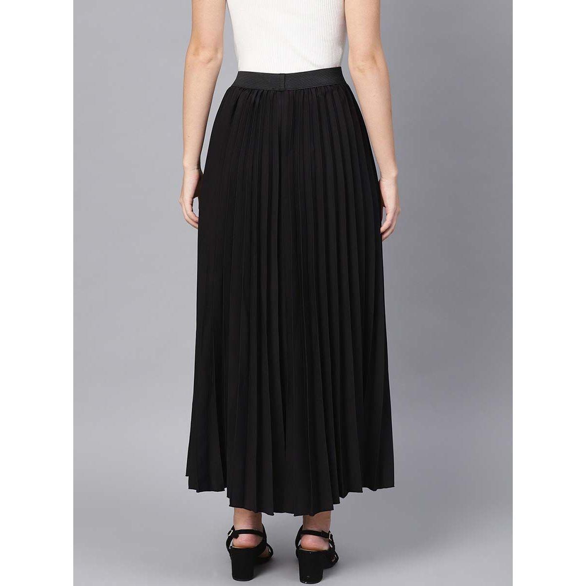Sassafras X Styli High Rise Pleated Maxi Skirt-women-clothing-bottoms-skirts-image-3