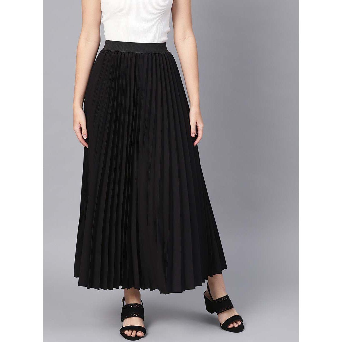 Sassafras X Styli High Rise Pleated Maxi Skirt-women-clothing-bottoms-skirts-image-6