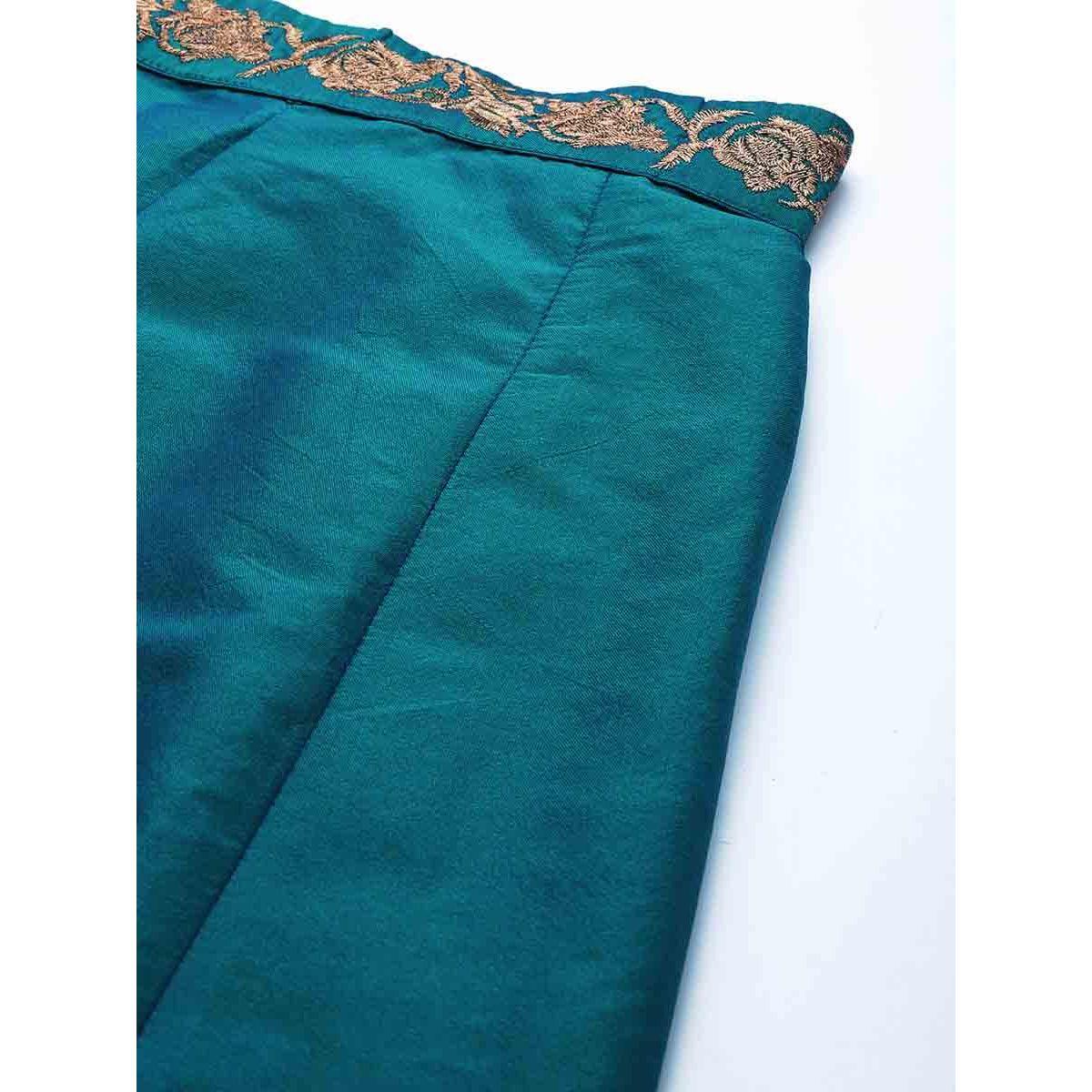 Sassafras X Styli Embroidered Waistband Flared Skirt-women-clothing-bottoms-skirts-image-5