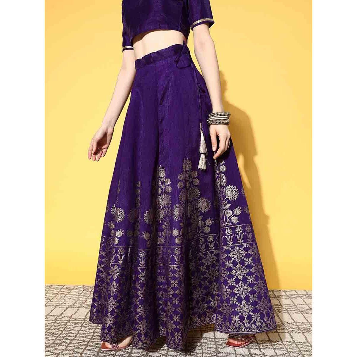 تنورة مطبعة بطبعة فويل ساسافراس × ستايلي-women-clothing-bottoms-skirts-image-4