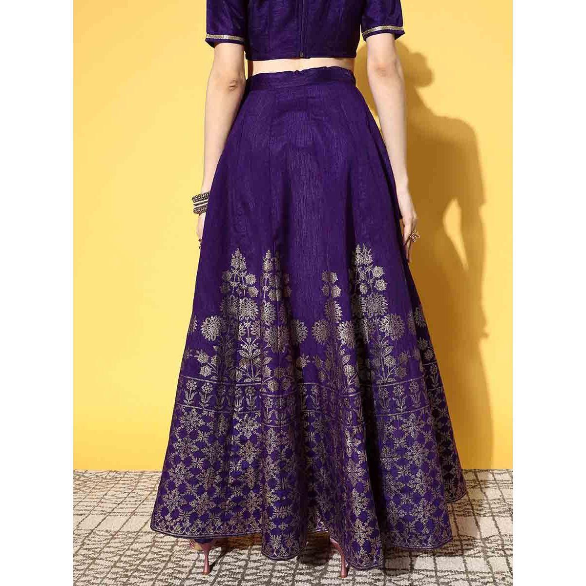 Sassafras X Styli Foil Print Flared Skirt with Tassel Drawstring-women-clothing-bottoms-skirts-image-5