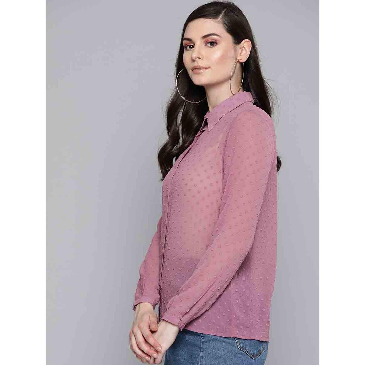 بلوزة كاجوال بقصة بوكسي ساسافراس × ستايلي-women-clothing-shirtsandblouses-shirts-image-2