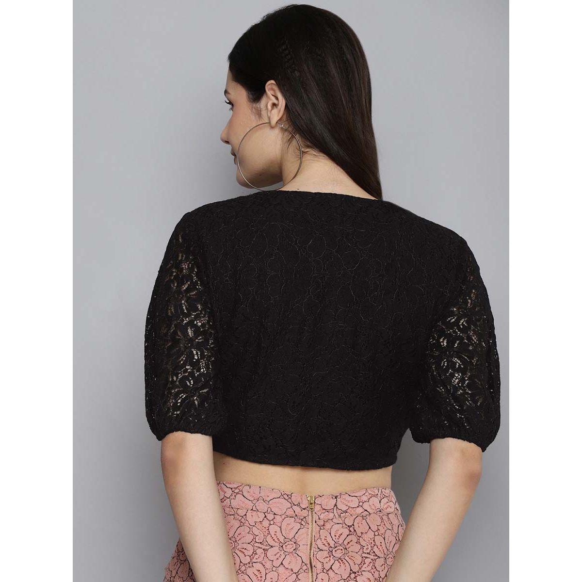 Sassafras X Styli Lace Puff Sleeves Crop Top-women-clothing-shirtsandblouses-blouses-image-3