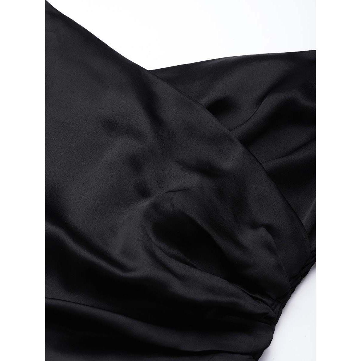 Sassafras X Styli Satin Gathered Crop Top-women-clothing-shirtsandblouses-blouses-image-2
