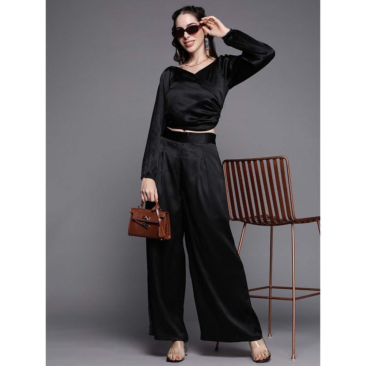 Sassafras X Styli Satin Gathered Crop Top-women-clothing-shirtsandblouses-blouses-image-5