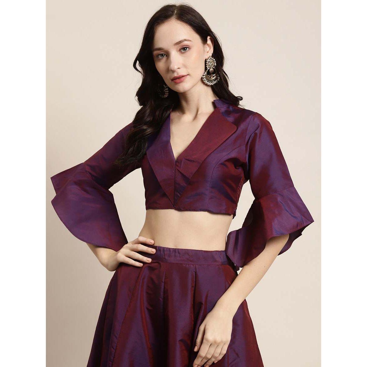 Sassafras X Styli Notch Lapel Collar Crop Top-women-clothing-shirtsandblouses-blouses-image-1