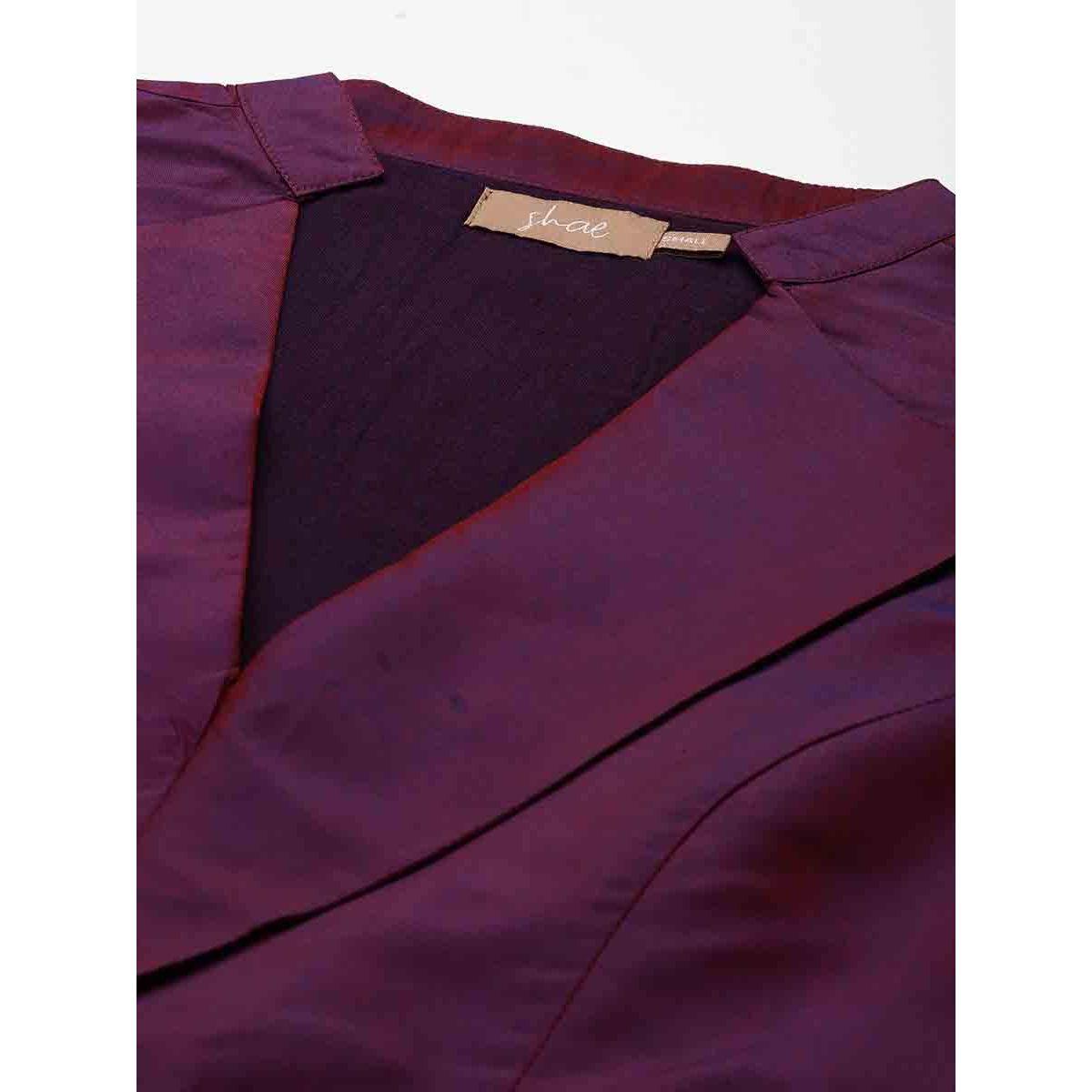 بلوزة قصيرة بياقة بشق ساسافراس × ستايلي-women-clothing-shirtsandblouses-blouses-image-2