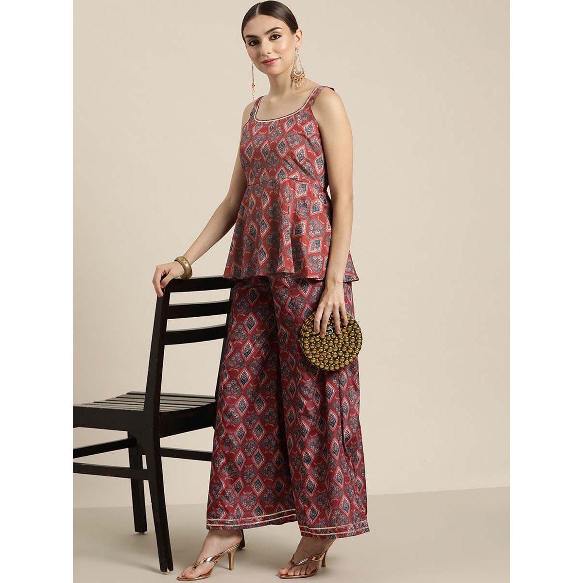 Sassafras X Styli Floral Print Strappy Peplum Top-women-clothing-shirtsandblouses-blouses-image-2