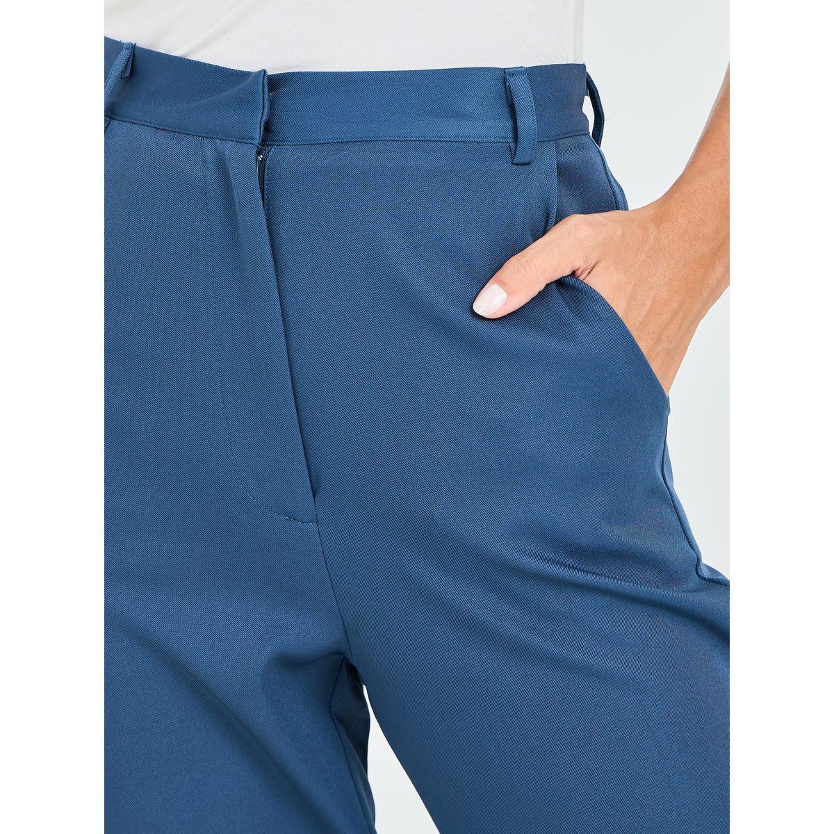 Styli Straight Fit Ankle Length Trouser-women-clothing-bottoms-trousers-image-3