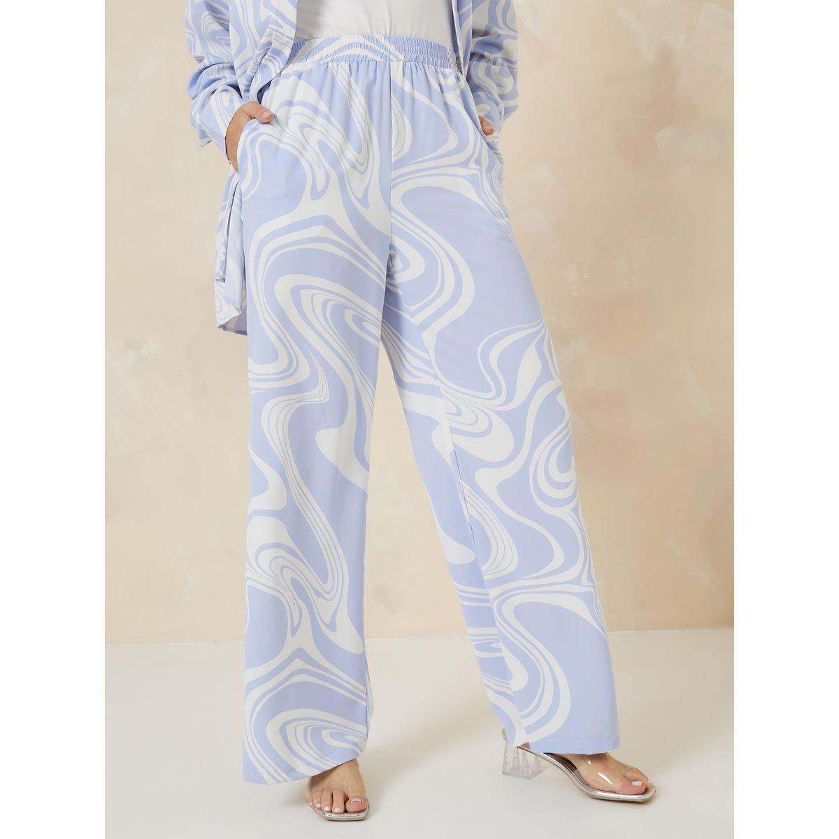 Styli Marble Print Wide Leg Trouser-women-clothing-bottoms-trousers-image-2