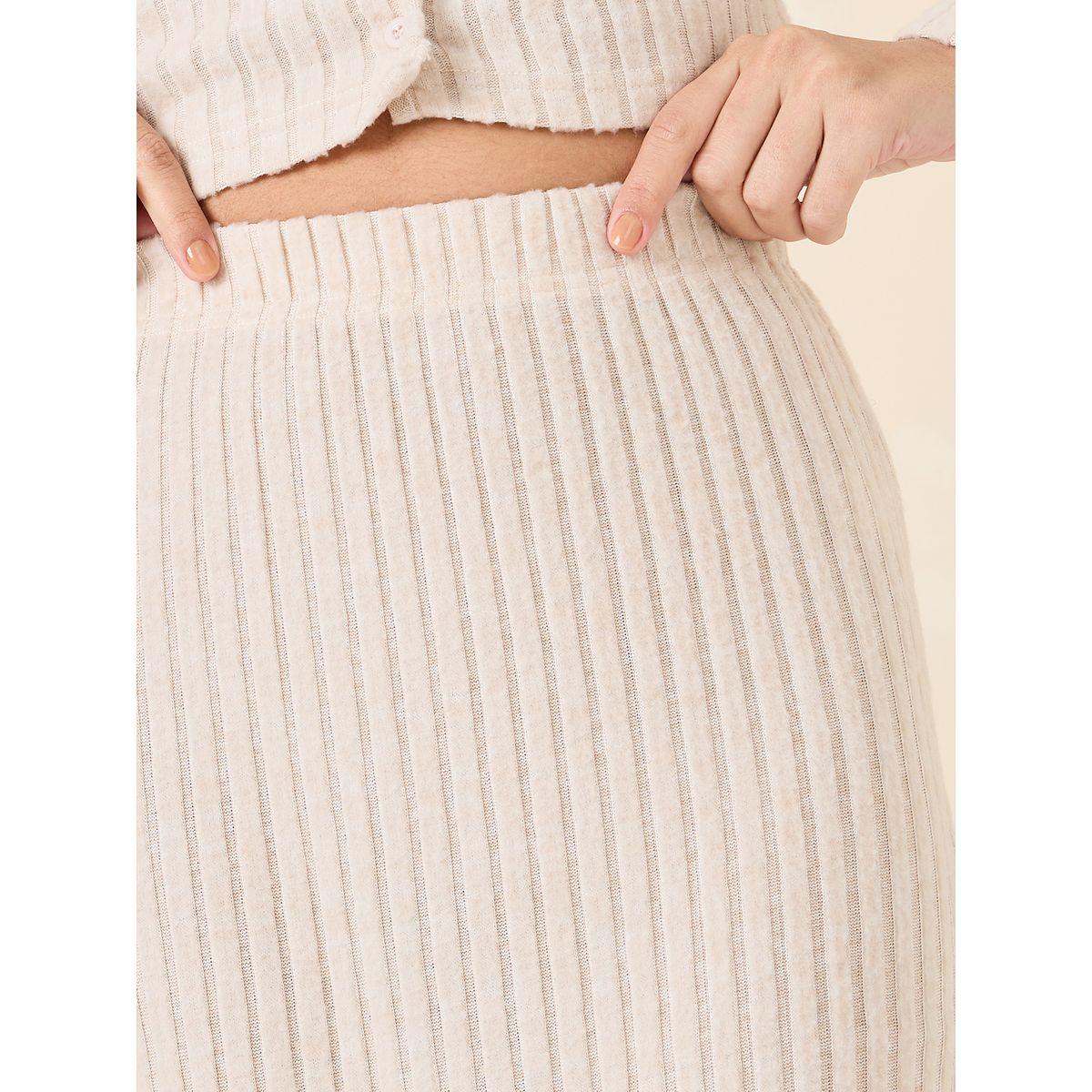 Styli Elastic Waistband Ribbed Midi Skirt-women-clothing-bottoms-skirts-image-4