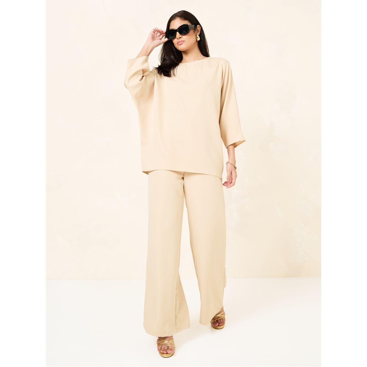 Styli 3/4 Drop Shoulder Sleeve Oversized Tunic-women-clothing-shirtsandblouses-blouses-image-2