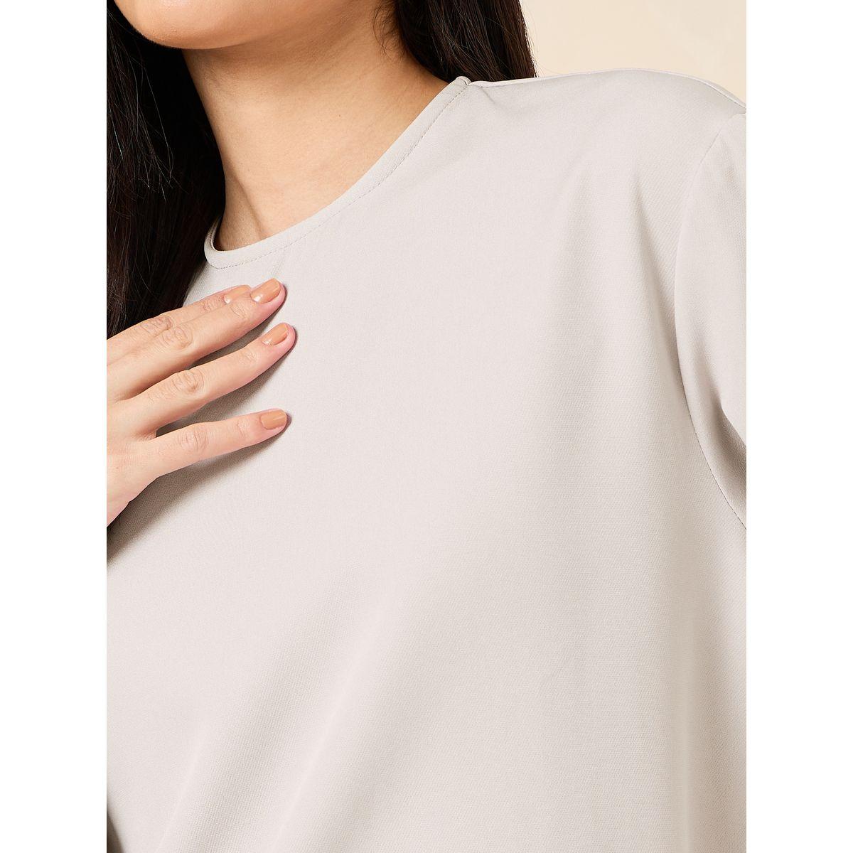 Styli Solid Round Neck Boxy Top-women-clothing-shirtsandblouses-blouses-image-3