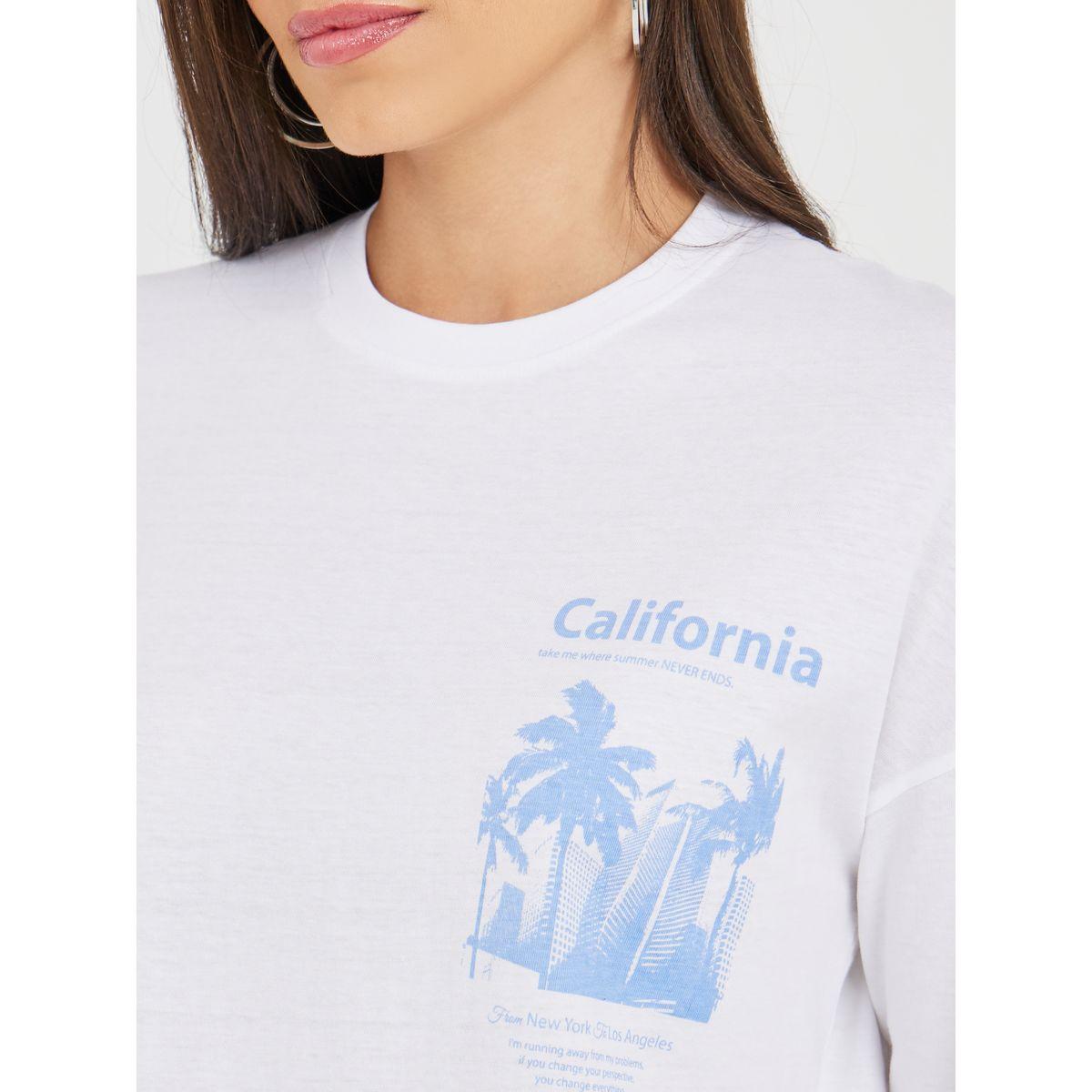 Styli Oversized California Graphic Drop Shoulder T-Shirt-women-clothing-tshirts-image-3