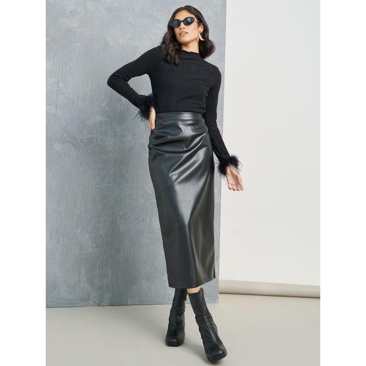 تنورة ميدي بخصر عالي-women-clothing-bottoms-skirts-image-1