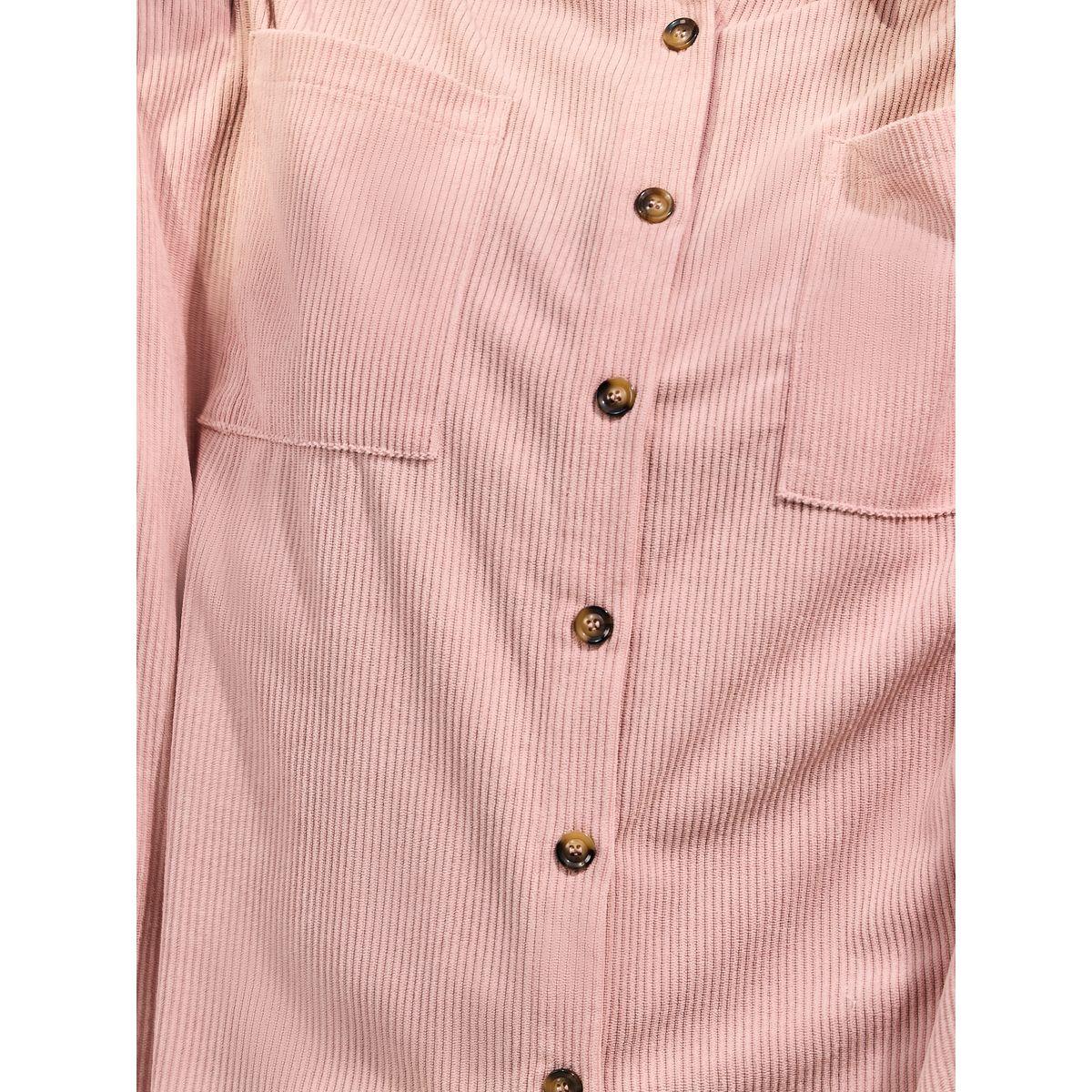 Styli Elevate Textured Oversized Shirt with Patch Pocket-women-clothing-shirtsandblouses-shirts-image-4