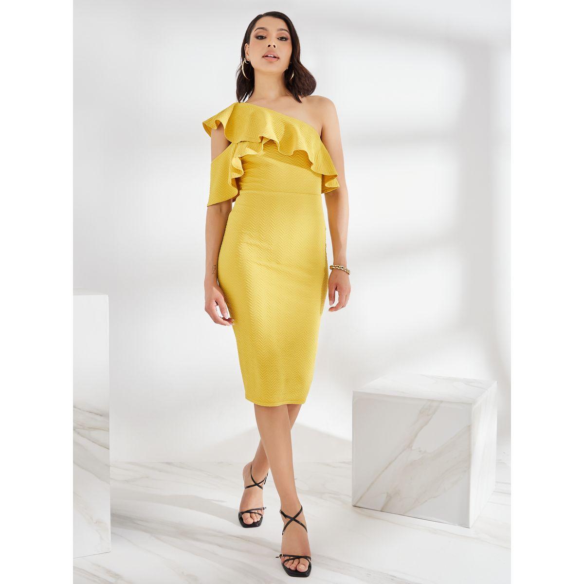 فستان بديكون بكتف واحد-women-clothing-dresses-image-1