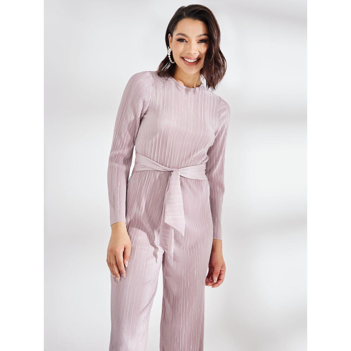 Styli Wide Leg Plisse Jumpsuit with Tie Waist-women-clothing-jumpsuits-image-2