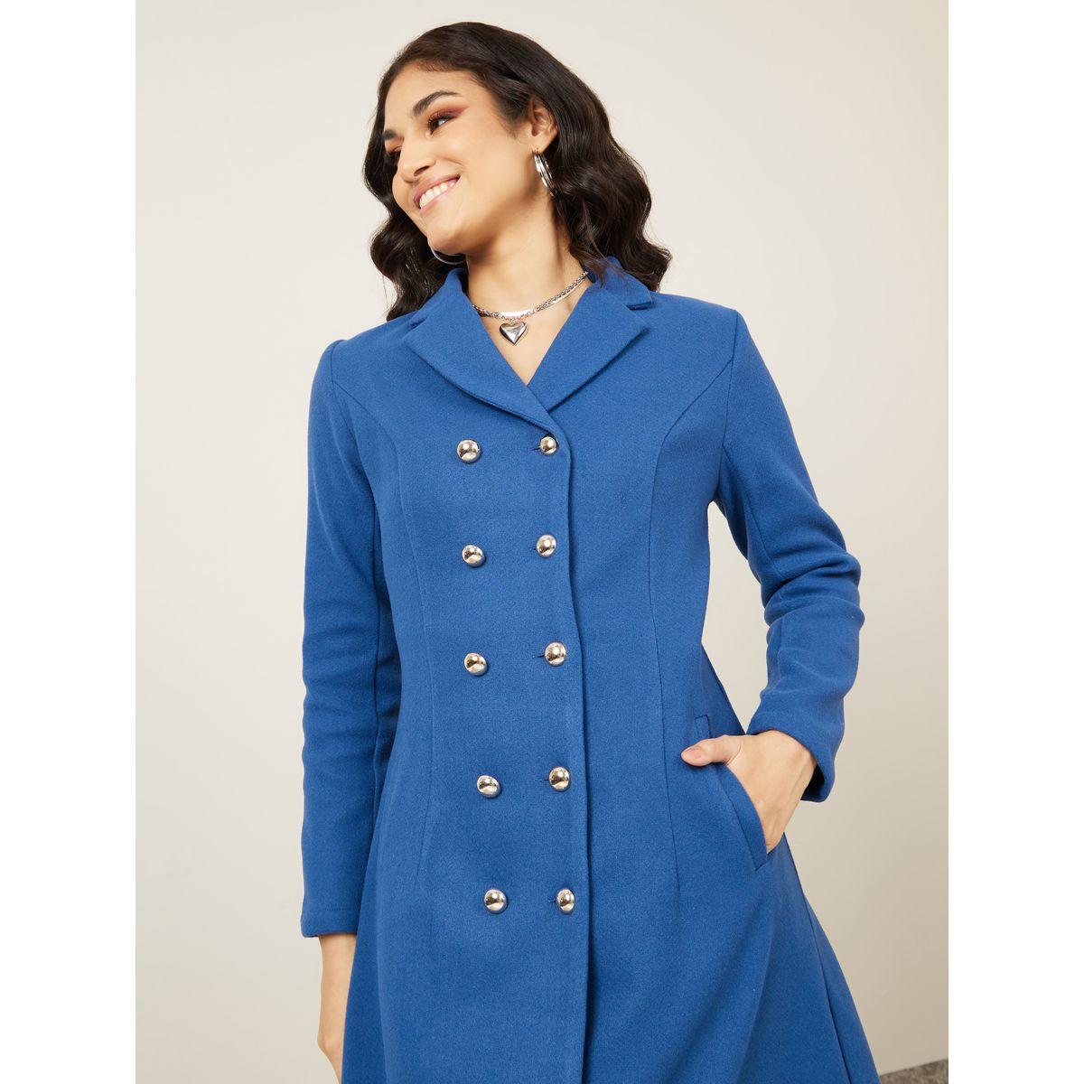 Styli Collared Button Detail Coat Midi Dress-women-clothing-dresses-image-3