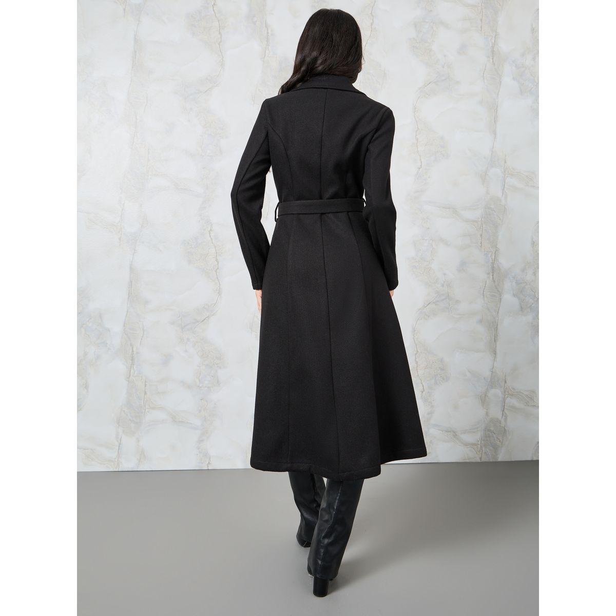 Styli Solid Notch Lapel Belted Coat Midi Dress-women-clothing-dresses-image-4