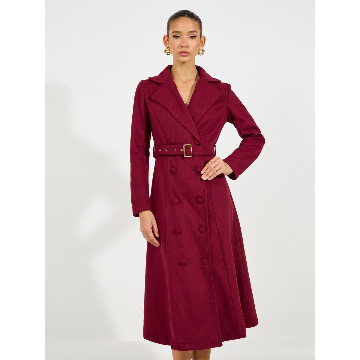 Styli Solid Notch Lapel Belted Blazer Midi Dress-women-clothing-dresses-image-5