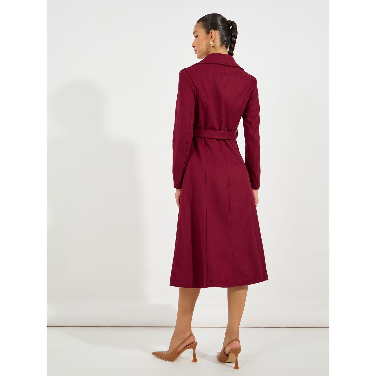 Styli Solid Notch Lapel Belted Blazer Midi Dress-women-clothing-dresses-image-6