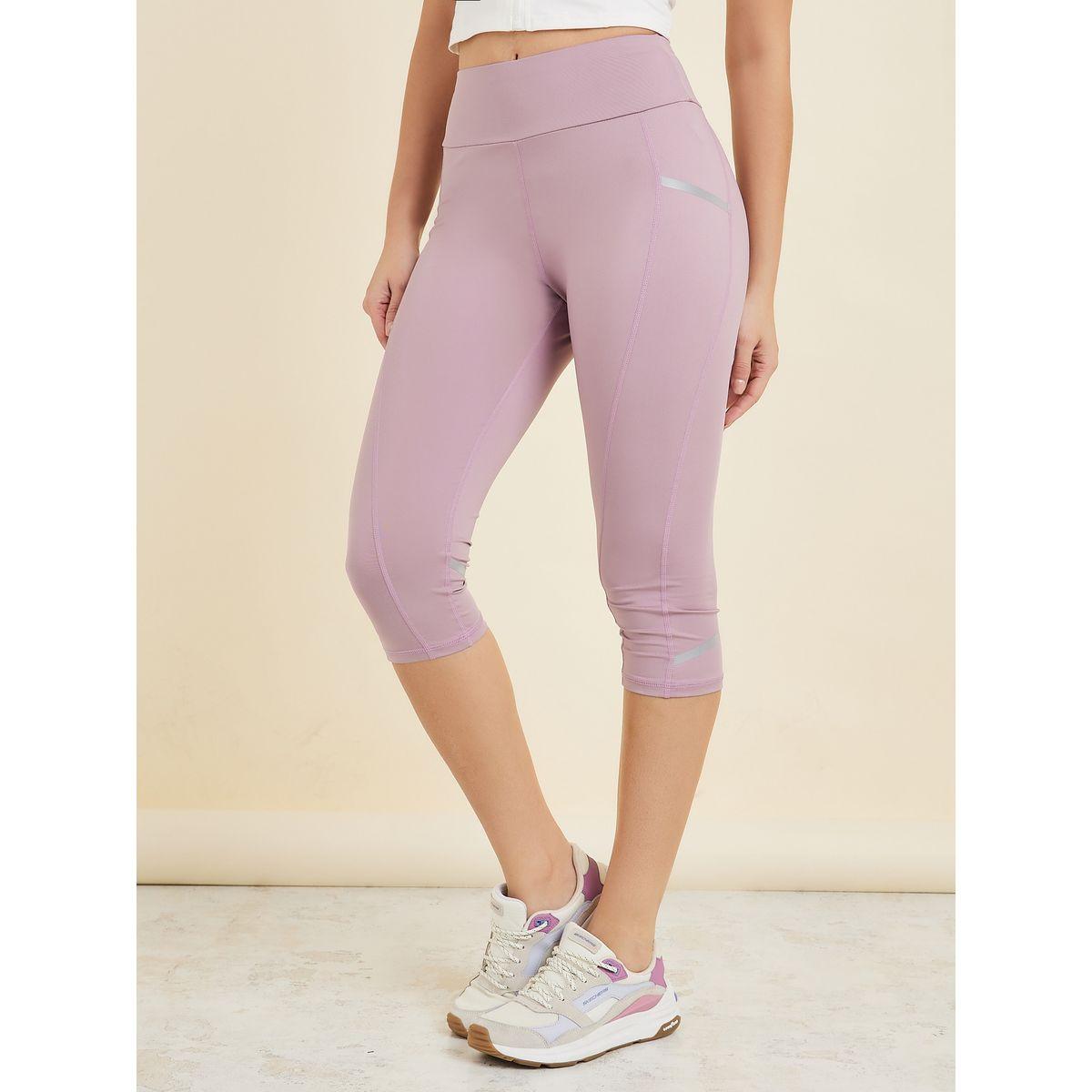 Styli Active Narrow Waistband Reflective Side & Calf Capri-women-clothing-sportswearandactivewear-bottoms-image-1