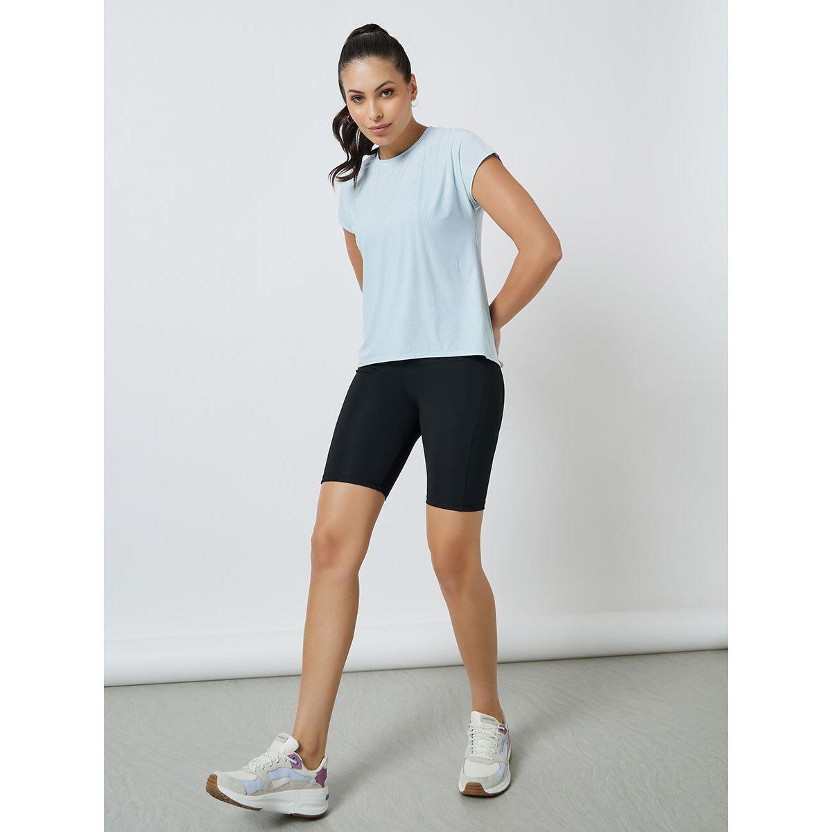 Styli Active Back Single Center Pleat Detail Textured Top-men-clothing-sportswearandactivewear-tshirtsandpolos-image-2