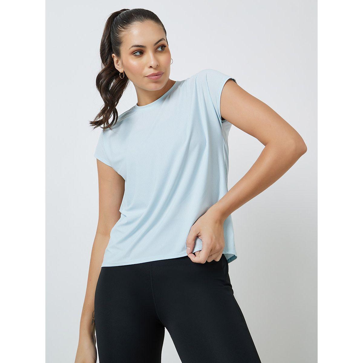 Styli Active Back Single Center Pleat Detail Textured Top-men-clothing-sportswearandactivewear-tshirtsandpolos-image-3