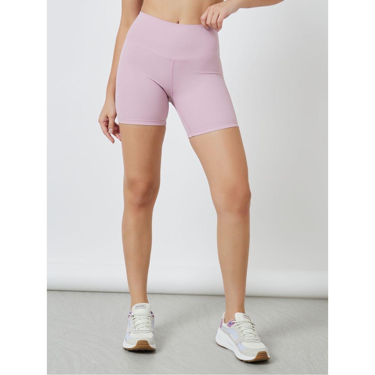 Styli Active Ribbed Broad Waist Cycling Shorts-women-clothing-sportswearandactivewear-bottoms-image-2