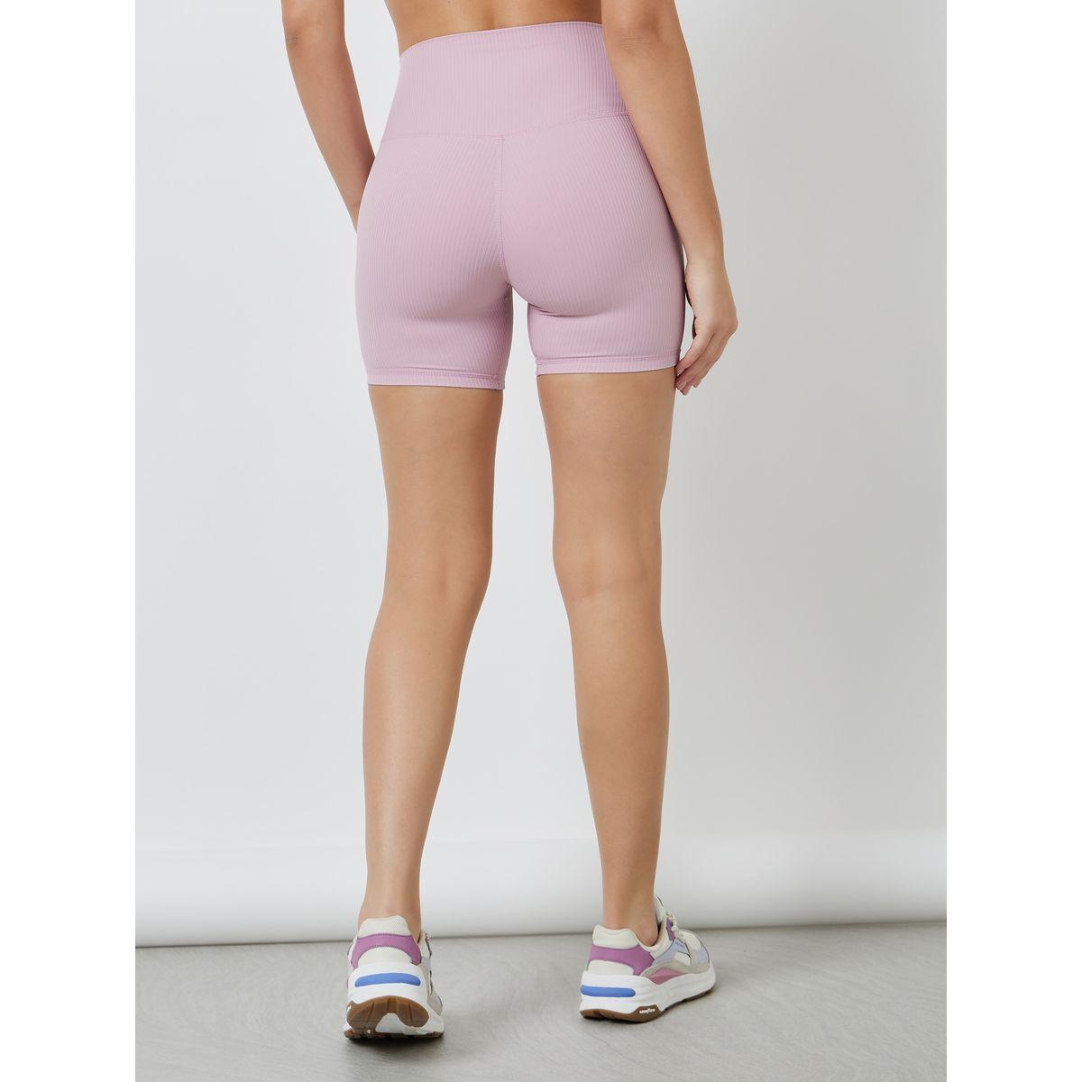 Styli Active Ribbed Broad Waist Cycling Shorts-women-clothing-sportswearandactivewear-bottoms-image-4