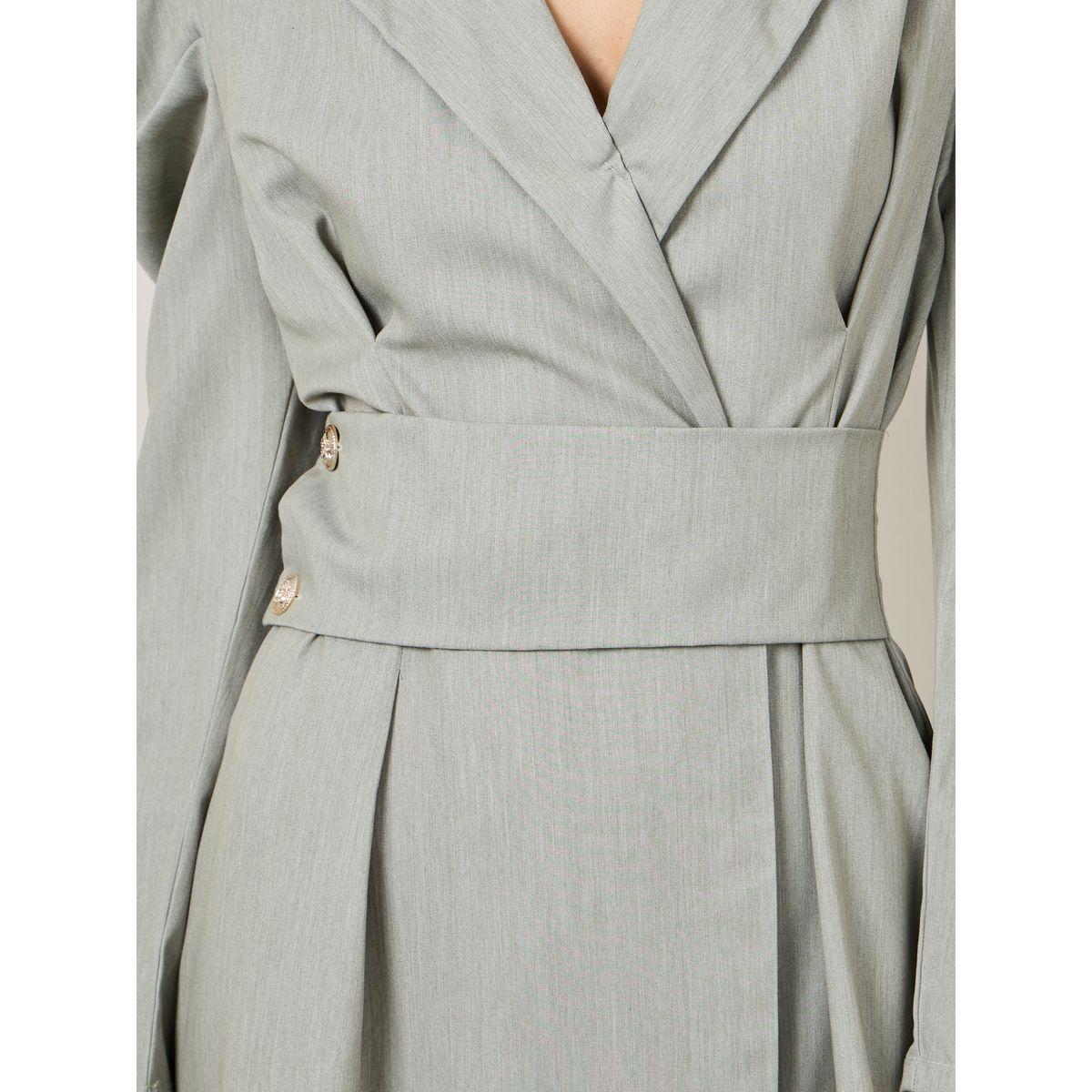 Styli Collared Volume Sleeve A-Line Midi Dress-women-clothing-dresses-image-3