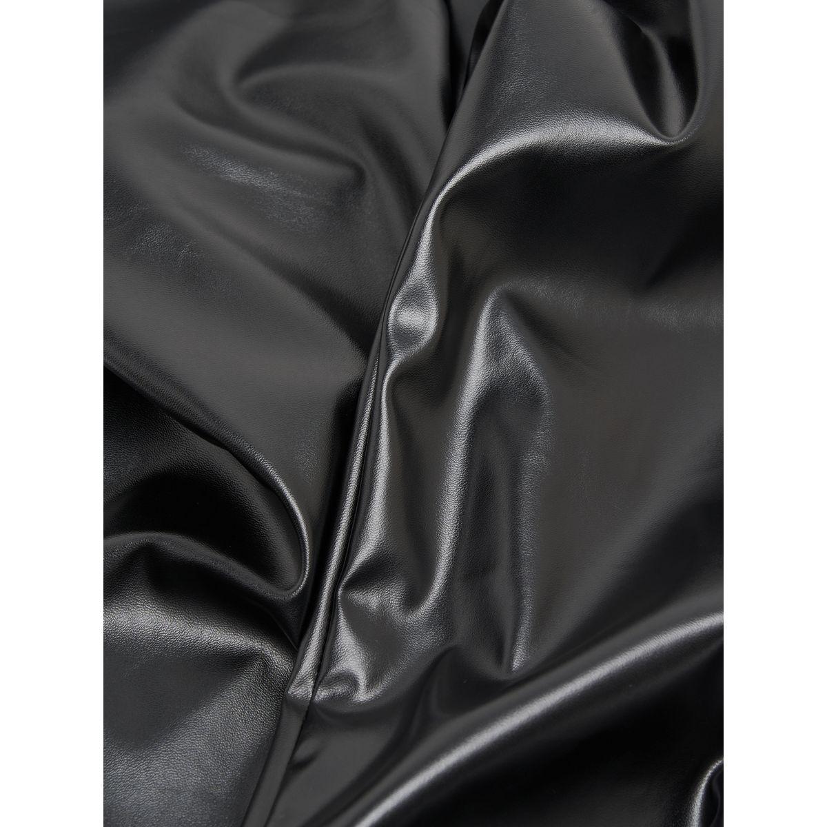 Styli Flared Fitted Leather Look Pants With Embellished Belt-women-clothing-bottoms-trousers-image-5