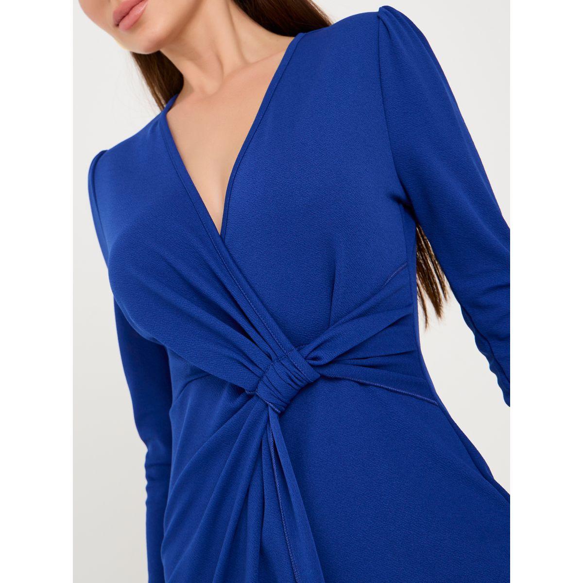 Styli Knotted Wrap Front Bodycon Midi Dress-women-clothing-dresses-image-3