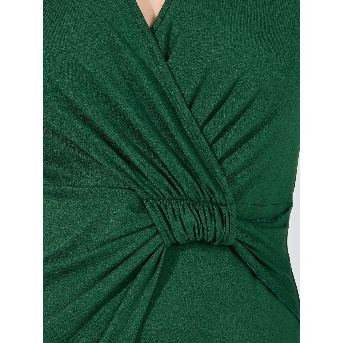 Styli Knotted Wrap Front Bodycon Midi Dress-women-clothing-dresses-image-3