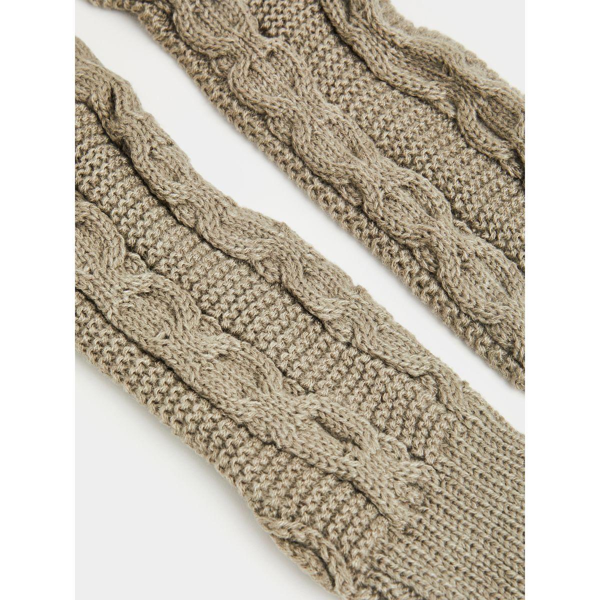 Styli Fingerless Gloves with Thumbhole Insert-women-winterwear-gloves-image-2