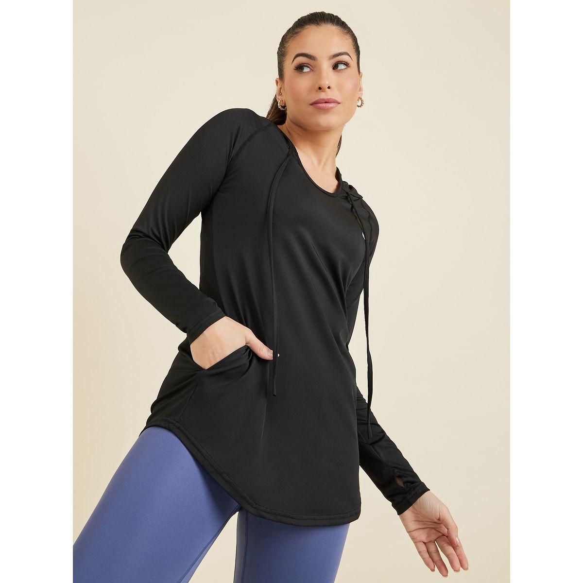 بلوزة رياضية بياقة هودي-sports-women-clothing-tshirtsandvests-image-3