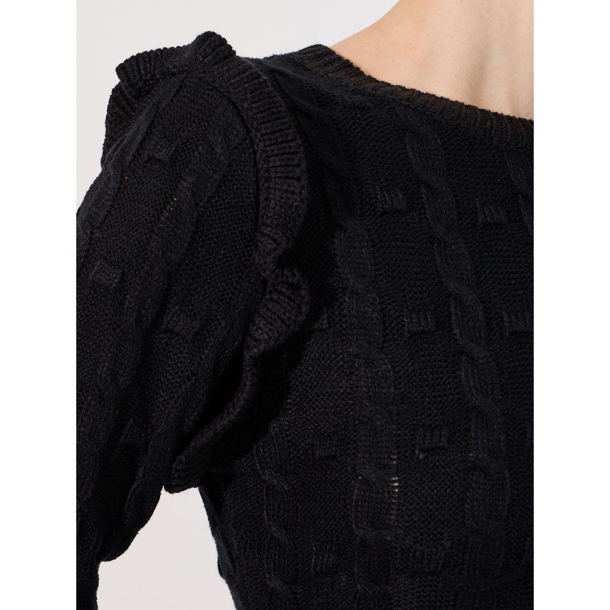 فستان ميدي محبوك بتفاصيل بارزة الملمس-women-clothing-dresses-image-5