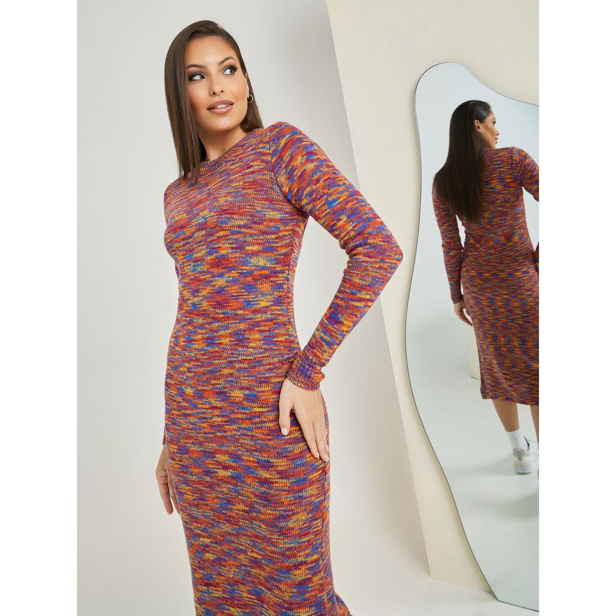 Styli Side Slit Sweater Bodycon Midi Dress-women-clothing-dresses-image-2