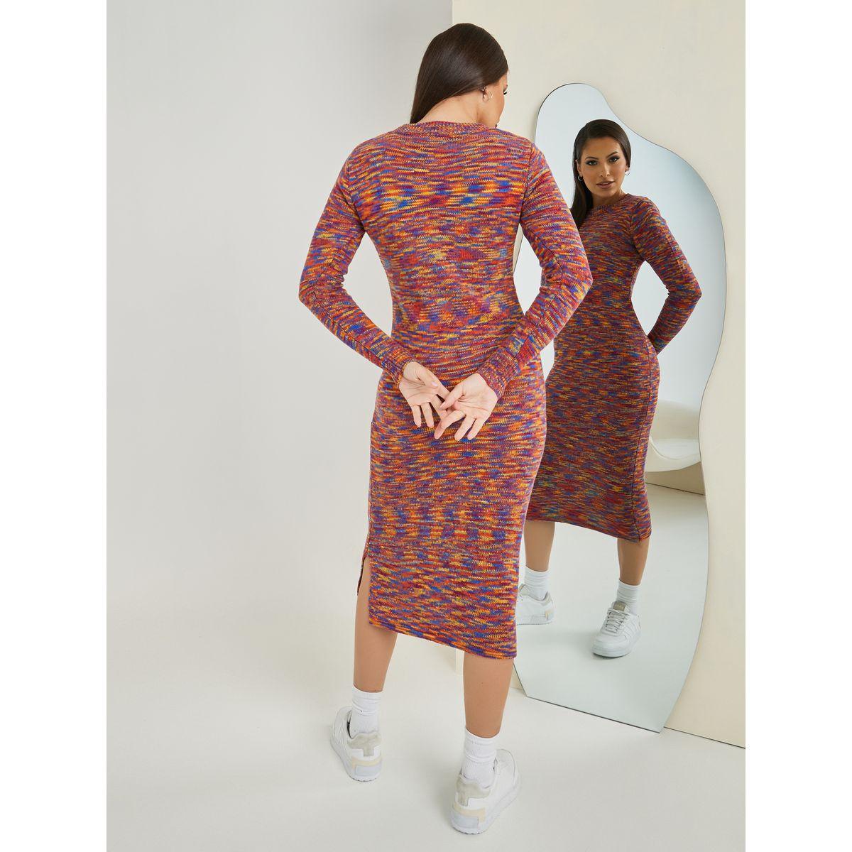 Styli Side Slit Sweater Bodycon Midi Dress-women-clothing-dresses-image-4