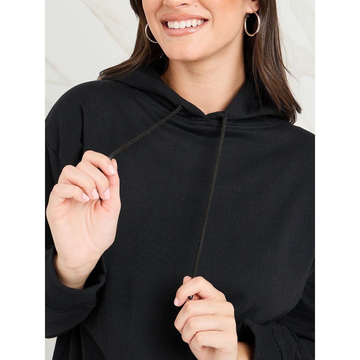 هودي سادة بقصة عادية-women-winterwear-hoodiesandsweatshirts-hoodies-image-2
