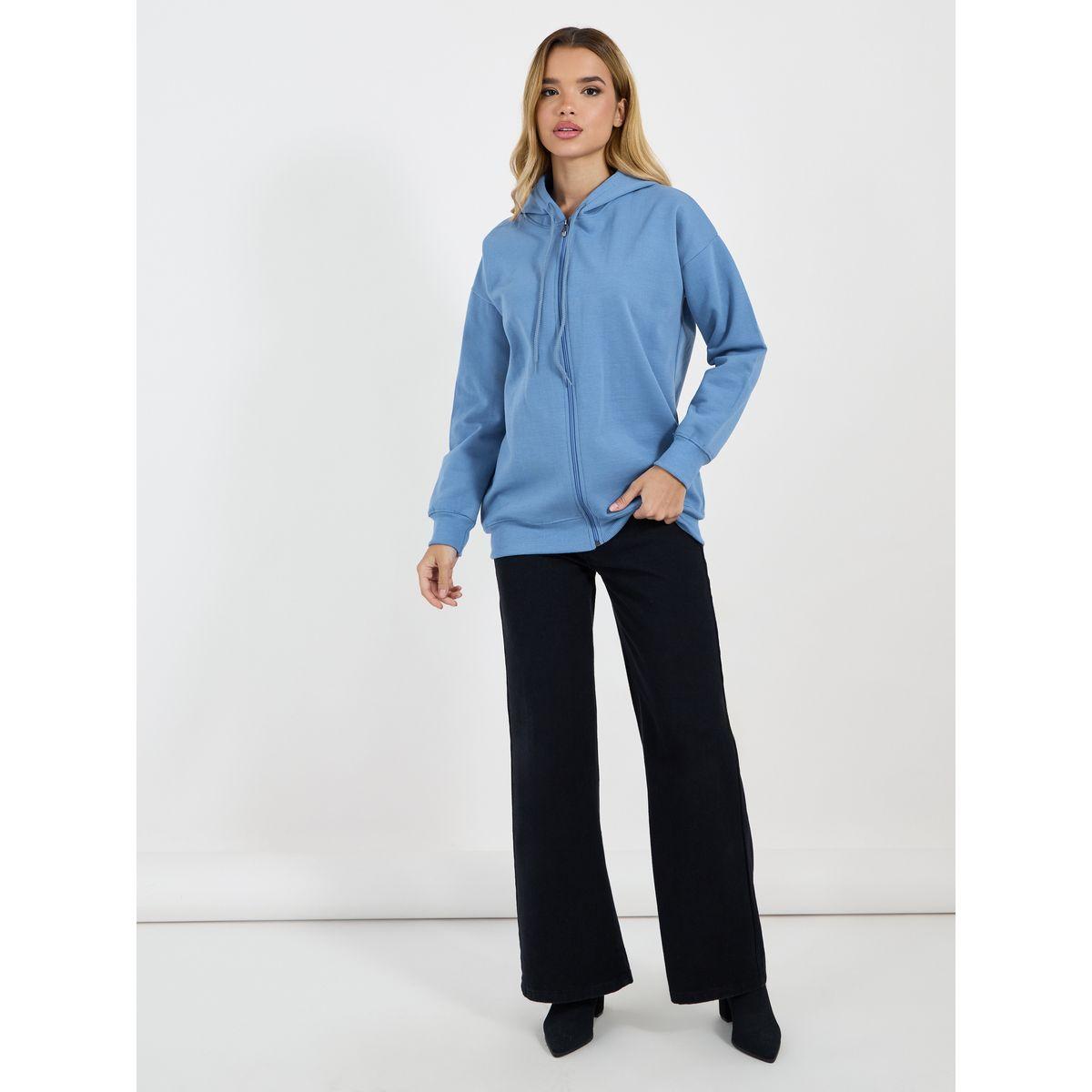 Styli Oversized Zip Through Longline Hoodie-women-winterwear-hoodiesandsweatshirts-hoodies-image-4
