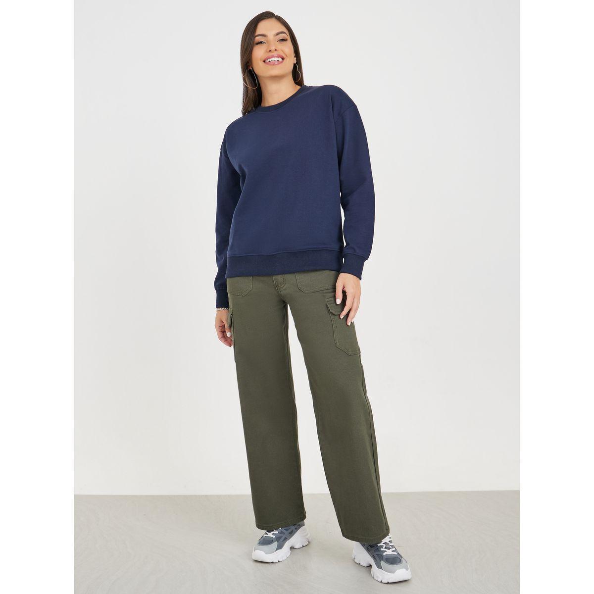 Styli Regular Fit with Round Neck Sweatshirt-women-winterwear-hoodiesandsweatshirts-sweatshirts-image-2