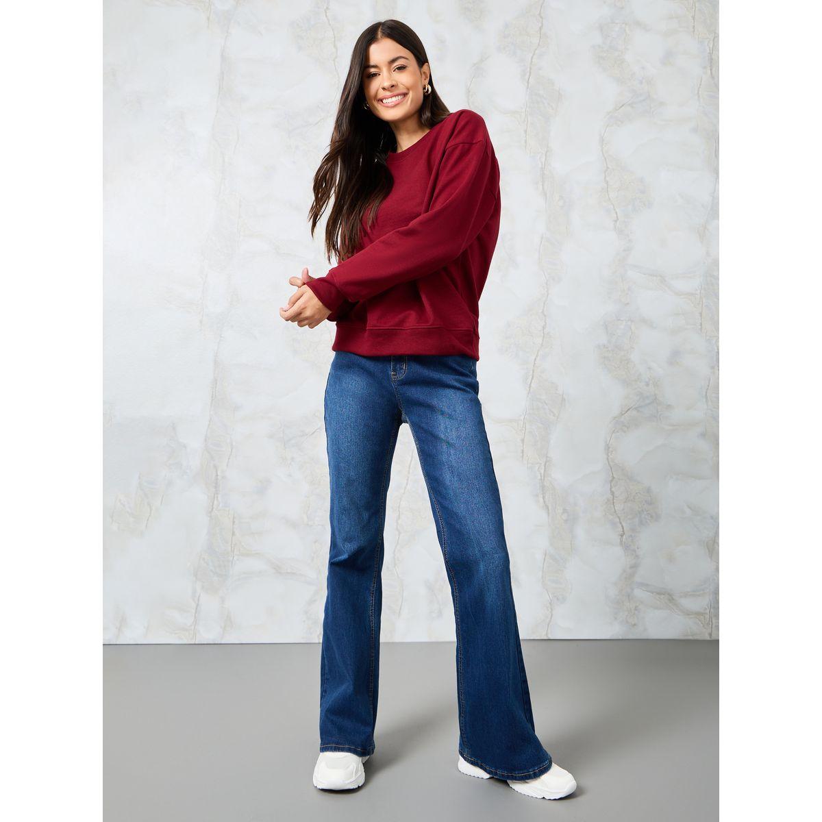 سويت شيرت بياقة دائرية-women-winterwear-hoodiesandsweatshirts-sweatshirts-image-2