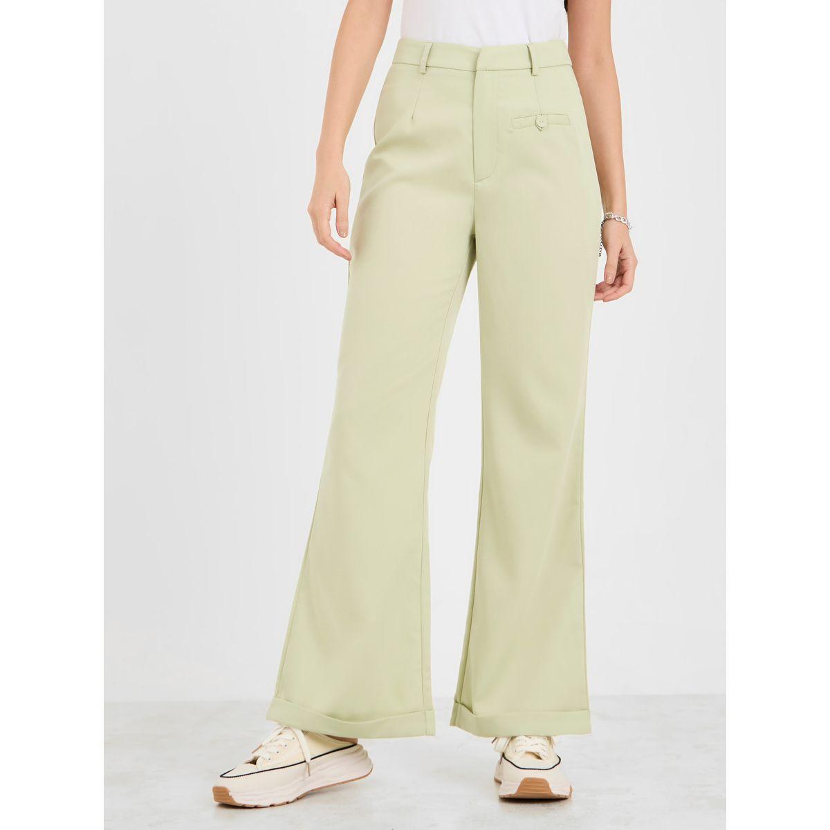 Styli High Rise Ankle Length Flared Pants-women-clothing-bottoms-trousers-image-2