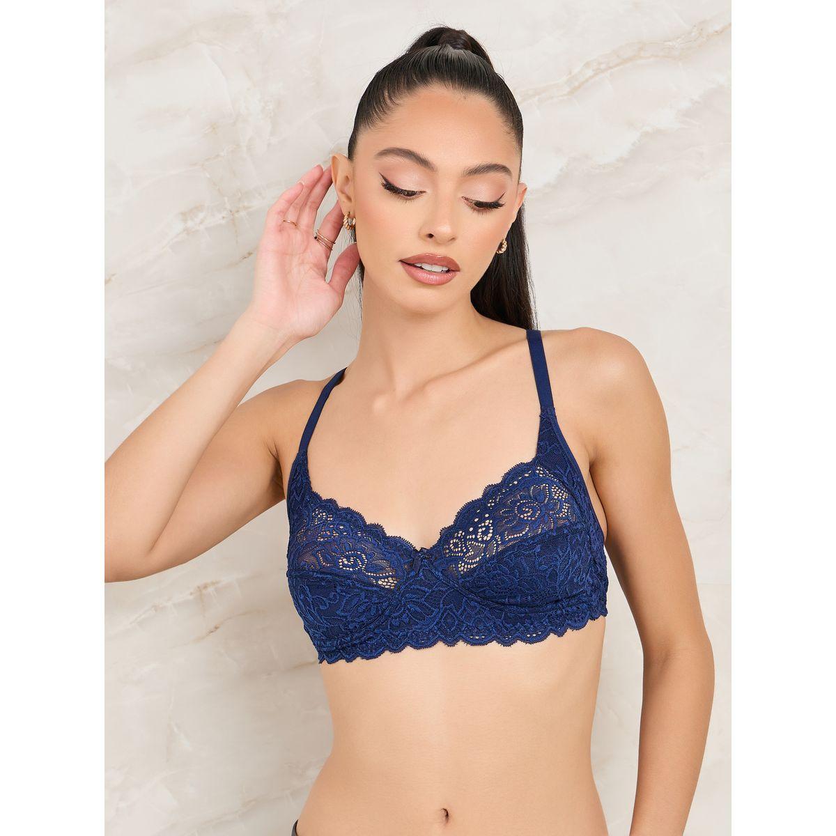 Styli Pack of 2- Non Wired Non Padded All Over Lace Full Cup Bra-women-clothing-lingerie-bras-image-5