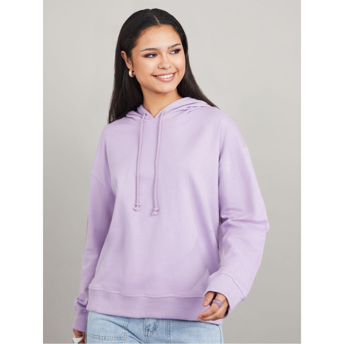 Styli Solid Drop Shoulder Hoodie-women-winterwear-hoodiesandsweatshirts-hoodies-image-3