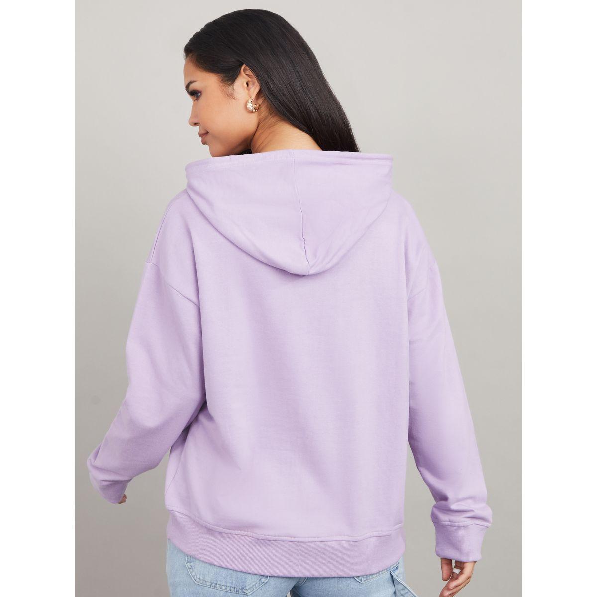 Styli Solid Drop Shoulder Hoodie-women-winterwear-hoodiesandsweatshirts-hoodies-image-5