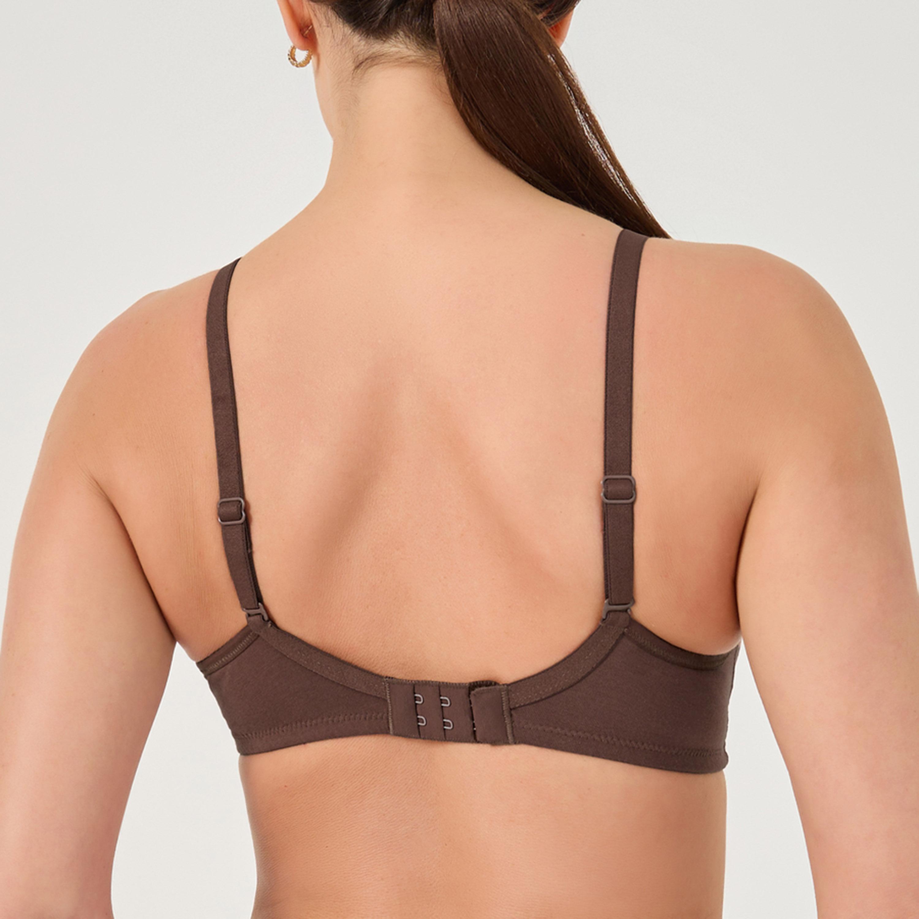 Styli Pack of 2- Non Wired Non Padded Cotton Full Cup Bra-women-clothing-lingerie-bras-image-4